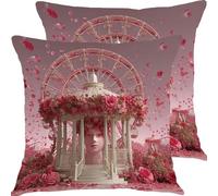 Fundas Cojines 50x50cm Parque Infantil Abstracto Juego de 2 Piezas Funda Cojin Exterior Impermeable Cojines Sofa Fundas, Almohadas Jardin Cama Cremallera Oculta de Decorativos Pillow Case X7JJ-135