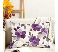 Fundas Cojines 50x70 cm Juego De 1 Cojines Exterior Beige Funda Cojin Floral Impermeable Terciopelo Funda Almohada Doble Cara Impresión Cushion Covers para Jardín Camping Patio Terraza Coche 3s-398