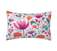 Fundas Cojines 50x70cm Funda Cojin Flor Juego de 2, Colorido Fundas de Cojines Funda de Almohada, Lumbar Funda Cojine Sofa Rectangular Cojines Decorativos para Coche Silla Dormitorio Decoracion,T331