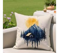 Fundas Cojines 55x55 cm Beige Cojines Sofa Juego De 1 Exterior Impermeable Funda Cojin Marina de guerra Lino Cushion Covers con Cremallera Invisible, Modernas Decorativos Jardin Terraza Patio 2h-288