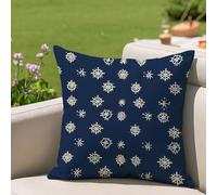 Fundas Cojines 55x55 cm Marina de guerra Cojines Sofa Juego De 1 Exterior Impermeable Funda Cojin Navegación Lino Cushion Covers con Cremallera Invisible, Decorativos Jardin Terraza Patio 2h-275