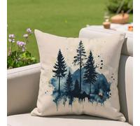 Fundas Cojines 60x60 cm Crema Cojines Sofa Juego De 1 Exterior Impermeable Funda Cojin Marina de guerra Lino Cushion Covers con Cremallera Invisible, Modernas Decorativos Jardin Terraza Patio 2h-749