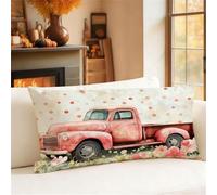 Fundas Cojines 60x80 cm Cojines Sofa Azul Claro Lino Funda Cojin Auto Cushion Covers Doble Cara Impresión Pillow Case para Navidena Decoración Jardín Sala de Estar Dormitorio Sofá Cama Coche 1h-716