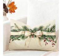 Fundas Cojines 60x80 cm Cojines Sofa Beige Terciopelo Funda Cojin Planta Cushion Covers Doble Cara Impresión Pillow Case para Navidena Decoración Jardín Hogar Dormitorio Sofá Cama Coche 1h-678