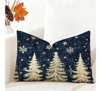 Fundas Cojines 60x80 cm Cojines Sofa Marina de Guerra Terciopelo Funda Cojin Árbol Cushion Covers Doble Cara Impresión Pillow Case para Navidena Decoración Jardín Dormitorio Sofá Cama Coche 1h-16