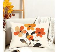 Fundas Cojines 60x80 cm Juego De 1 Cojines Exterior Beige Funda Cojin Floral Impermeable Terciopelo Funda Almohada Doble Cara Impresión Cushion Covers para Jardín Camping Patio Terraza Coche 3s-800