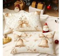 Fundas Cojines 70x90 cm Cojines Exterior Juego De 2 Funda Cojin Retro Funda Almohada Terciopelo Doble Cara Patrón Cushion Covers para Sala de Estar Sofá Dormitorio Cama Decorativos, Campana 3m-764