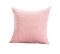 Fundas Cojines de Pana Fundas de Almohada Pana, Funda cojín for sofá, 50x7 0/65x6 5/60x8 0/70x7 0/80x80cm, Decorativa for hogar, Coche, Oficina, Hotel para Dormitorio Salón(Light Pink,70x70cm)