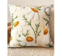 Fundas Cojines Flores, Fundas de Cojines Margarita, Funda Cojine 45x45 Flores, Funda de Cojine Margarita, Decoración del Hogar de Primavera Y Verano, Decoración de Sofá de Sala de Estar