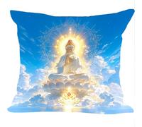Fundas Cojines Juego de 2 Piezas, 50x50cm, Estatua De Piedra De Los Dioses, Cojines Decorativas de Terciopelo, Fundas de Cojines Cuadradas de Lino, para Cuatro Estaciones Decoración Hogar Sofá ZY7X656