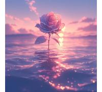 Fundas Cojines Juego de 2 Piezas, 50x50cm, Fundas de Cojines Jardín al Aire Iibre Decorativo, Sofa Funda de Cojín, Dormitorio de Pillow, Protector Cojín Asientos para, Rosas del Mar, CZ7J-126