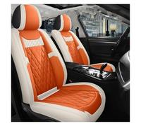 Fundas Cuero Asientos Coche 5 Plazas Para Mitsubishi Para Space Para Star Para Grandis Para Carisma L200 Piezas Interiores Automóviles Funda Asiento Coche(Beige Orange)
