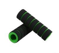 Fundas de agarre de bicicleta cómodas empuñaduras de esponja para manillar de bicicletas y motocicletas con control de vibración (verde oscuro)