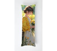 Fundas De Almohada 20x60inch Chica tímida, Funda de cojín de Terciopelo con Cremallera Praderas, Suaves y de Varios Tamaños, para el Hogar, Dormitorio, Sala de Estar
