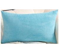 Fundas de Almohada 40x70 Fundas De Cojín 50 X 70 Terciopelo Fundas Cojines 60x80 para Cama - Protector de Almohada Rectangular de Sofá,Suave Modernas, con Cremallera ( Color : Aqua Blue , Size : 50x70
