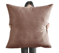 Fundas De Almohada 80x80,50x50 Fundas De Cojín de 60x60 Cuadrado Fundas Cojines 70x70 Para Cama - Protector De Almohada,Con Cremallera Transpirable Suave Lavable ( Color : Curry , Size : 70x70cm 1pc )