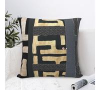 Fundas de Almohada africanas Kuba con Estampado de Tela, 45 x 45 cm, supersuaves y afelpadas, Ideales para la decoración del hogar.