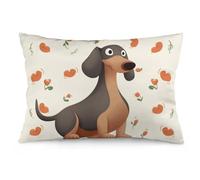 Fundas De Almohada Amo A Mis Perros Salchichas Cuadrado Cushion Pillow Case Soft Throw Pillow Cover para Oficina Jardín Dormitorio M