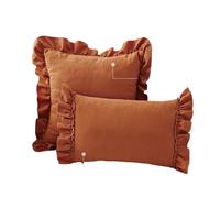Fundas de Almohada con Volantes 1 Funda de Almohada pequeña con Falda Volantes, for sofá, cojín for mesita Noche, decoración for el hogar y Dormitorio(Color 6,45x45cm)