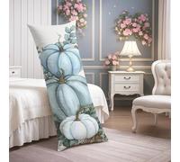 Fundas de almohada corporal de calabaza, funda de almohada lumbar de terciopelo suave vintage con cremallera, funda de almohada de cuerpo largo decorativo para cama, sofá, cabecero, 20 x 54 pulgadas