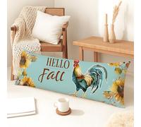 Fundas de almohada de cuerpo de gallo, funda de almohada lumbar de terciopelo suave vintage azul con cremallera, funda de almohada de cuerpo largo decorativo para cama, sofá y cabecera, 20 x 54