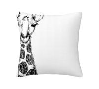 Fundas de almohada de terciopelo de poliéster para San Valentín, color blanco y negro, resistentes a la decoloración, con estampado de cuello West Wild, para sofá, decoración del hogar, boda, aniversa