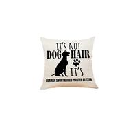 Fundas de almohada decorativas M-Qizi para perro de pelo corto alem n, 45 x 45 cm, ideal como regalo para braco alem n de pelo corto, para mujer.