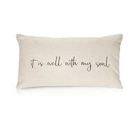 Fundas De Almohada Está Bien con Mi Alma 1 Funda De Cojín Transpirable Confeccionada Pillowcase Suave Cushion Covers para Dormitorio Hogar Camping M