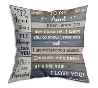 Fundas De Almohada Even When I'm Not Close by I Want You To Know I Love and Appreciate You Always,Reminder Pillowcase Regalo Fundas Cojines para Camping Dormitorio Sillón 45x45 CM