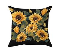 Fundas De Almohada Girasol Gracias por Iluminar Mi Vida Pillowcase Extra Suave Funda De Cojín Transpirable Confeccionada Fundas Cojines para Coches Camping 45X45 Cm