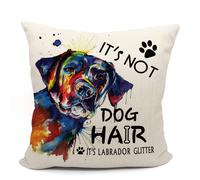Fundas de almohada Mancheng-zi Labrador de 18 x 18 pulgadas, regalos de labrador negro, regalos de labrador retriever, fundas de almohada de labr