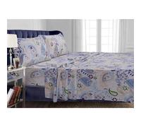 Fundas de almohada Tribeca Living FLPAGADPCKI de franela de algod n estampada de 170 g/m , tama o king, Paisley Garden