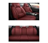 Fundas de Asiento Accesorios universales de cobertura completa para coche Q5, Q2, Q3, Q6, Q7, Q8, S1, S4, S5, S6, SQ5, RS3, RS4, RS5, RS6 TT Fundas Asientos Coche(Wine Red 5 Seat J)