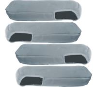 Fundas de asiento bremer tipo 1 apoyabrazos 4 piezas para ducato / boxer / jumper gris