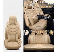 Fundas De Asiento Coche Conjunto Completo Cuero Automático Para Nissan Para Marzo Para Qashqai J11 Para Versa Para Juego Protectores Juke Protector asiento coche(Beige,Deluxe)