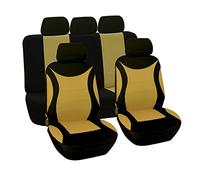 Fundas De Asiento Coche Para Citroen C1 Para Celysee Ds3 C4 Ds4 C5 Ds5 C3 Para Aircross Auto Trasero Delantero Protectoras Asiento(Amarillo)