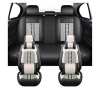 Fundas De Asiento Coche Universales, Duraderas Lujo Para Fiat Para Grande Para Punto Para Toro Para Freemont Para Bravo Para 500X Funda Asiento Coche(BLANCO,Luxury)