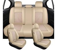 Fundas De Asiento Coche Universales PU Para Kia Para Picanto K5 Para Ceed Para Stinger Para Cerato Accesorios Interiores Fundas Asientos Coche(Beige)