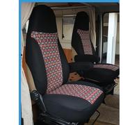 BREMER SITZBEZÜGE Fundas de Asiento compatibles con Autocaravana, Conductor y copiloto, FB:850 (Negro/marrón Claro)