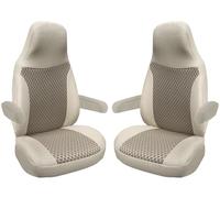 BREMER SITZBEZÜGE Fundas de Asiento compatibles con Autocaravana, para Conductor y copiloto, número de Color: 804 (Beige)