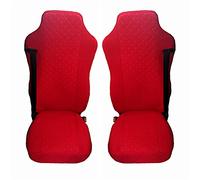 Fundas de asiento de camión de microfibra roja diseñadas para adaptarse a IVECO STRALIS 2 piezas