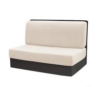 Fundas de asiento de caravana para cojín de caravana, juego de fundas elásticas de sofá, protector de microfibra extraíble y lavable para asiento de cabina de remolque, opciones de color gris, beige y