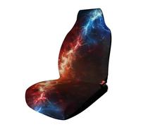 Fundas de asiento de coche con diseño de trueno rojo y azul, 1/2 piezas, antideslizante, protector para asientos delanteros y traseros de vehículo, 17.5 x 17.5 x 31.5 pulgadas