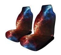 Fundas de asiento de coche con diseño de trueno rojo y azul, 1/2 piezas, antideslizante, protector para asientos delanteros y traseros de vehículo, 17.5 x 17.5 x 31.5 pulgadas