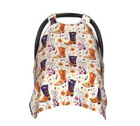 Fundas de asiento de coche con estampado floral de botas vaqueras, funda de lactancia transpirable, funda de lactancia, fundas para cochecito, toldo multiusos para asiento de coche, artículos