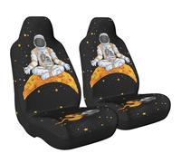 Fundas de Asiento de Coche de Astronauta de 2 Piezas, Accesorios para Coche, Fundas para Asientos Delanteros, Protectores de Asientos automotrices, Ajuste Universal para sedanes, SUV y camionetas.