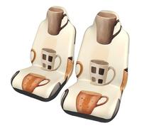 Fundas de asiento de coche de doce tazas solo para mujeres y hombres, fundas de asiento con bolsillo organizador para SUV, camión, sedán, coches