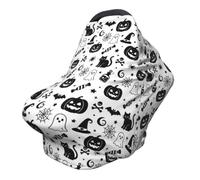 Fundas de asiento de coche de murciélago de Halloween para bebé, multiusos, cubierta de transporte para asiento de coche, funda transpirable para lactancia materna para niños y niñas
