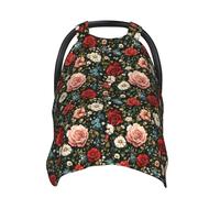 Fundas de asiento de coche para bebé con estampado floral colorido, funda de lactancia transpirable, funda de lactancia, fundas para cochecito, toldo multiusos para asiento de coche, artículos