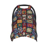 Fundas de asiento de coche para bebé con estampado floral vintage, funda de lactancia transpirable, funda de lactancia, fundas para cochecito, toldo multiusos para asiento de coche, artículos